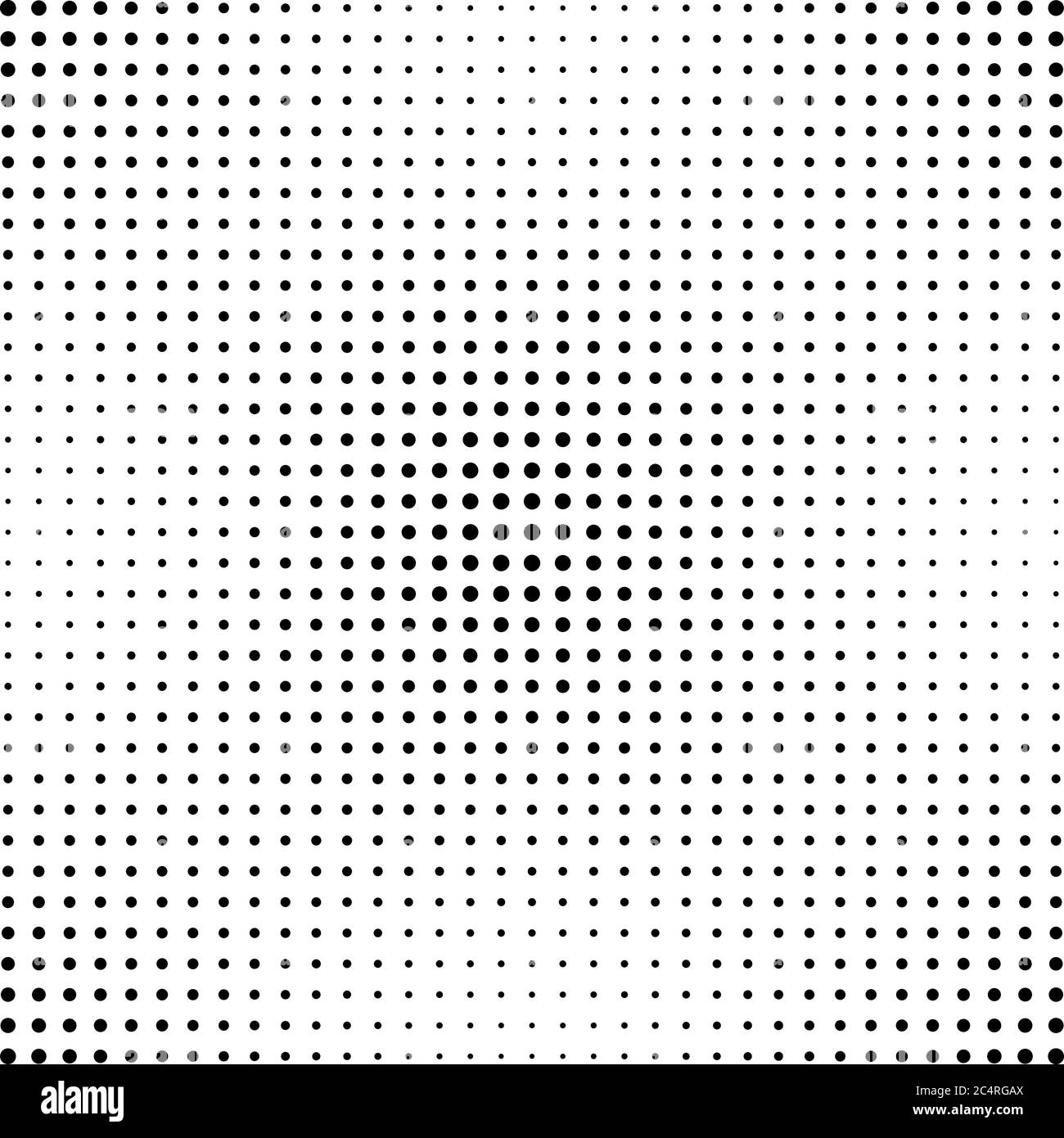 Arrière-plan en pointillés demi-tons. Motif vectoriel d'effet demi-ton. Points circulaires isolés sur fond blanc. Illustration de Vecteur