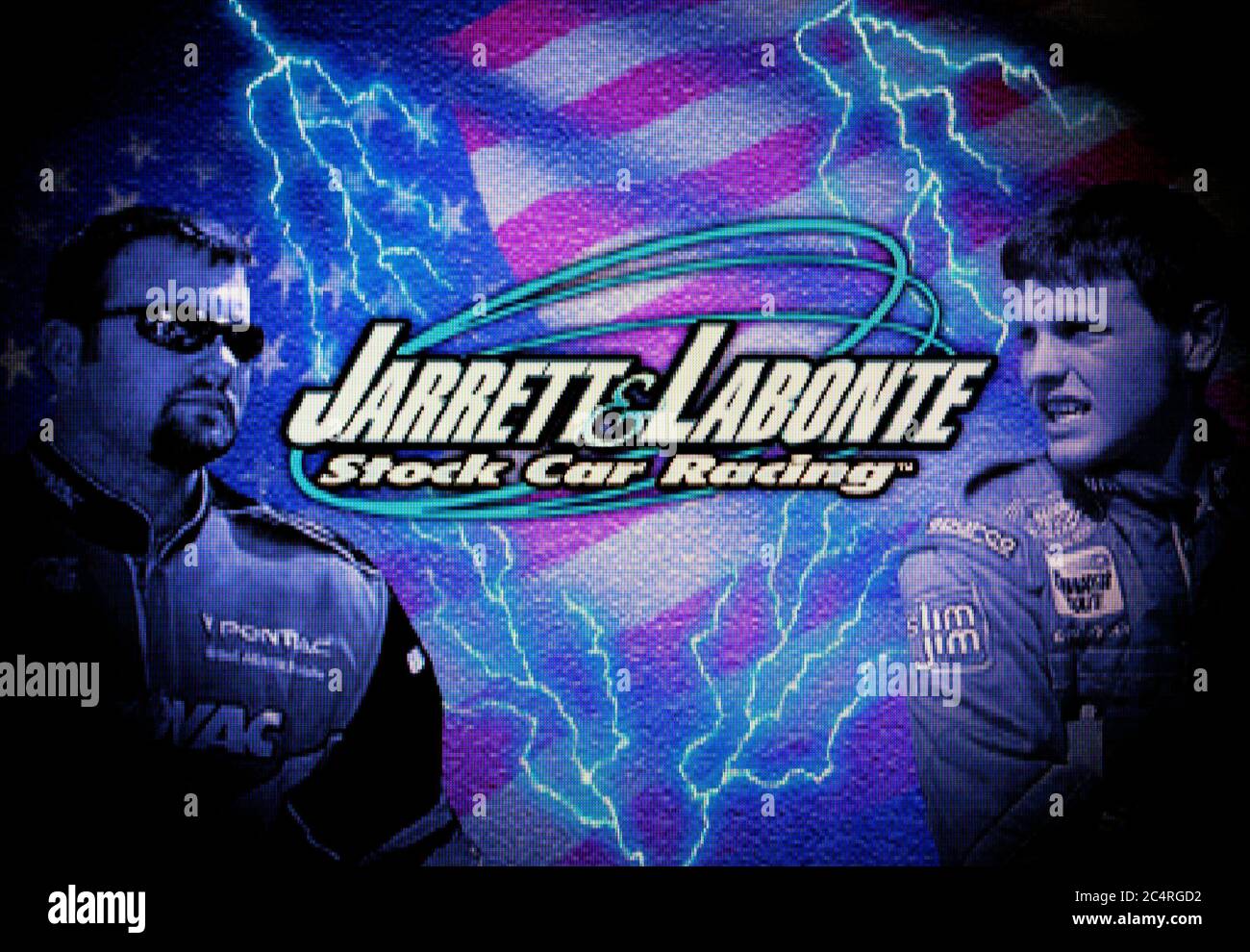 Courses de voitures de course Jarrett & Labonte - Sony PlayStation 1 PS1 PSX - usage éditorial uniquement Banque D'Images