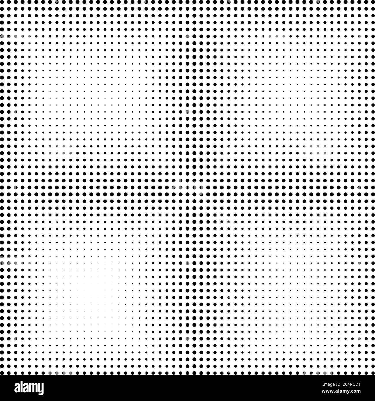 Arrière-plan en pointillés demi-tons. Motif vectoriel d'effet demi-ton. Points circulaires isolés sur fond blanc. Illustration de Vecteur