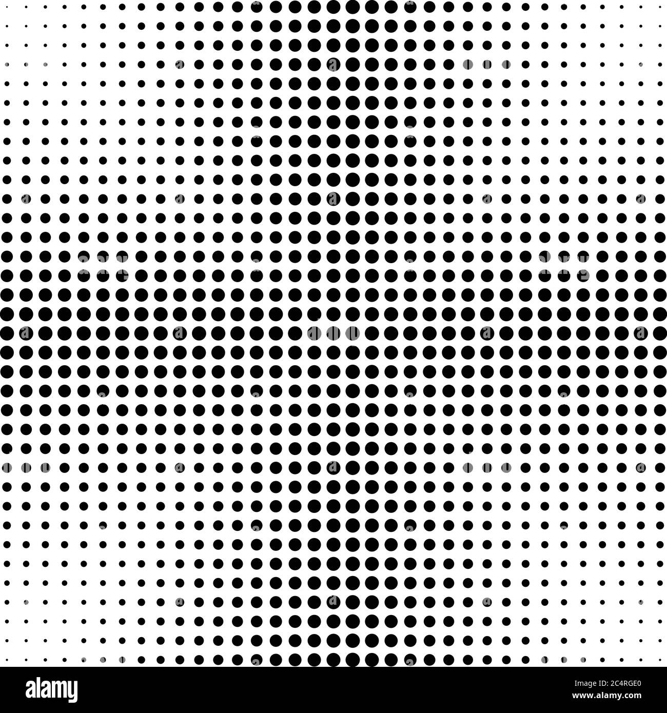 Arrière-plan en pointillés demi-tons. Motif vectoriel d'effet demi-ton. Points circulaires isolés sur fond blanc. Illustration de Vecteur