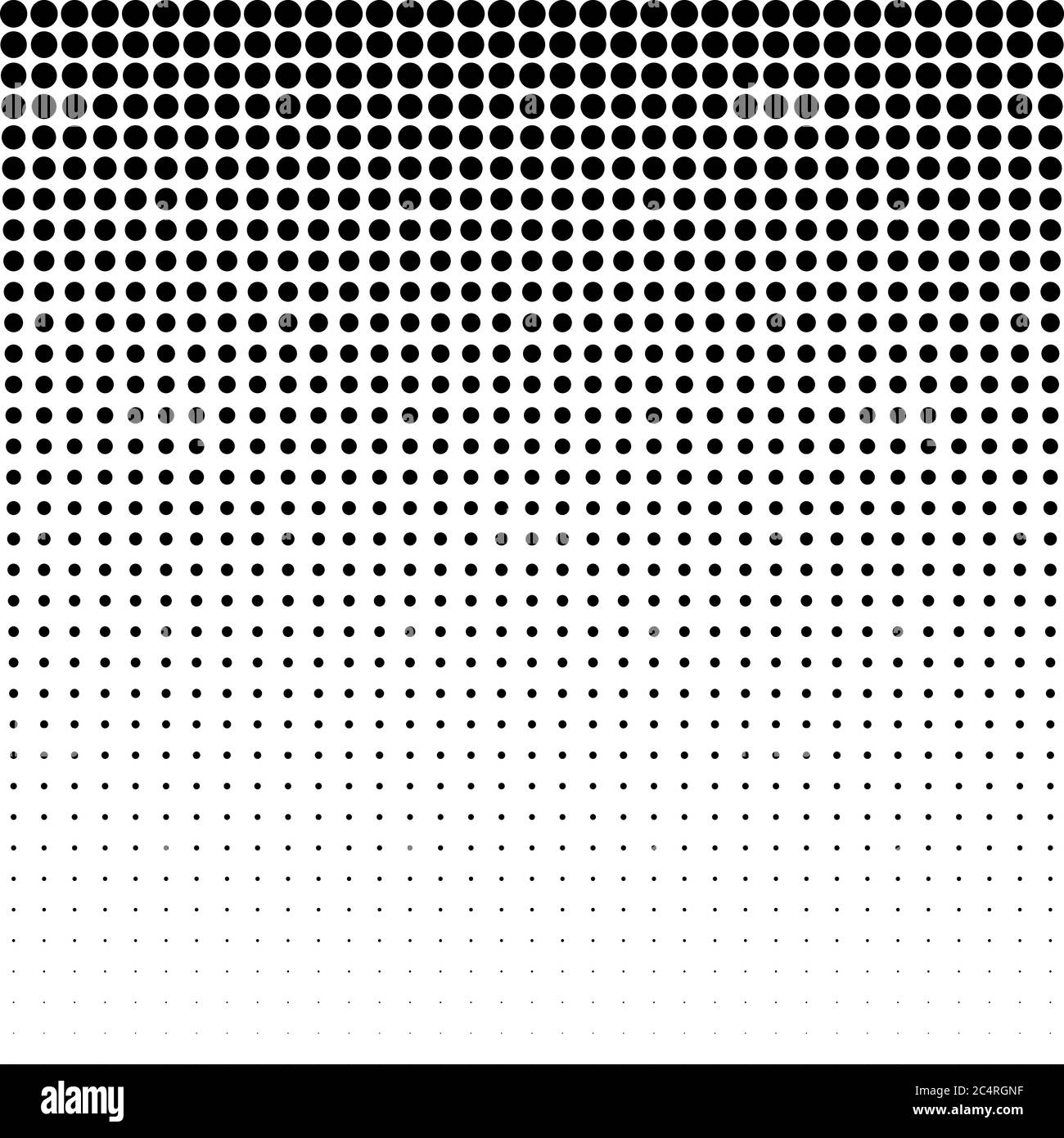Arrière-plan en pointillés demi-tons. Motif vectoriel d'effet demi-ton. Points circulaires isolés sur fond blanc. Illustration de Vecteur
