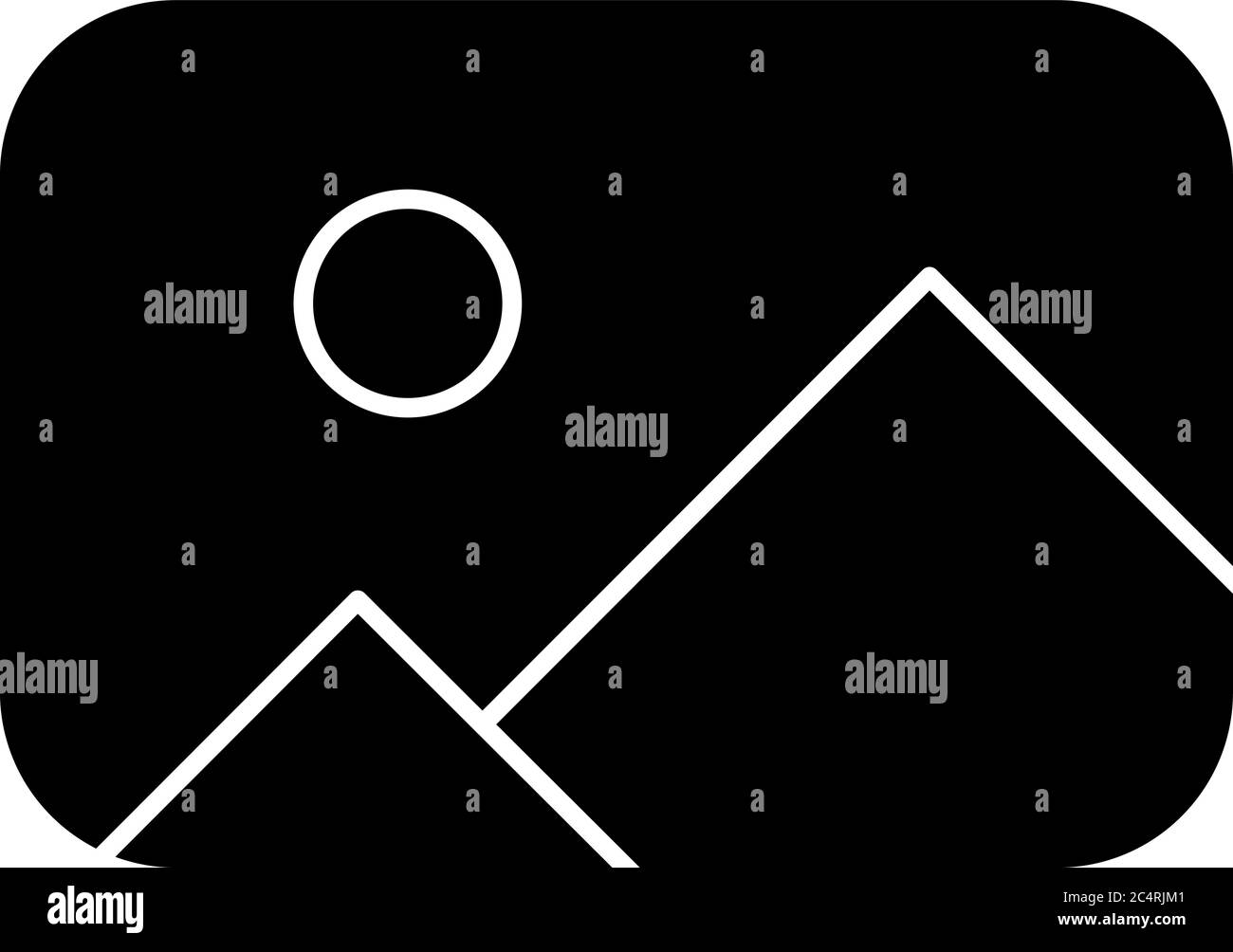 Icône de glyphe noir de marque de réservation Illustration de Vecteur