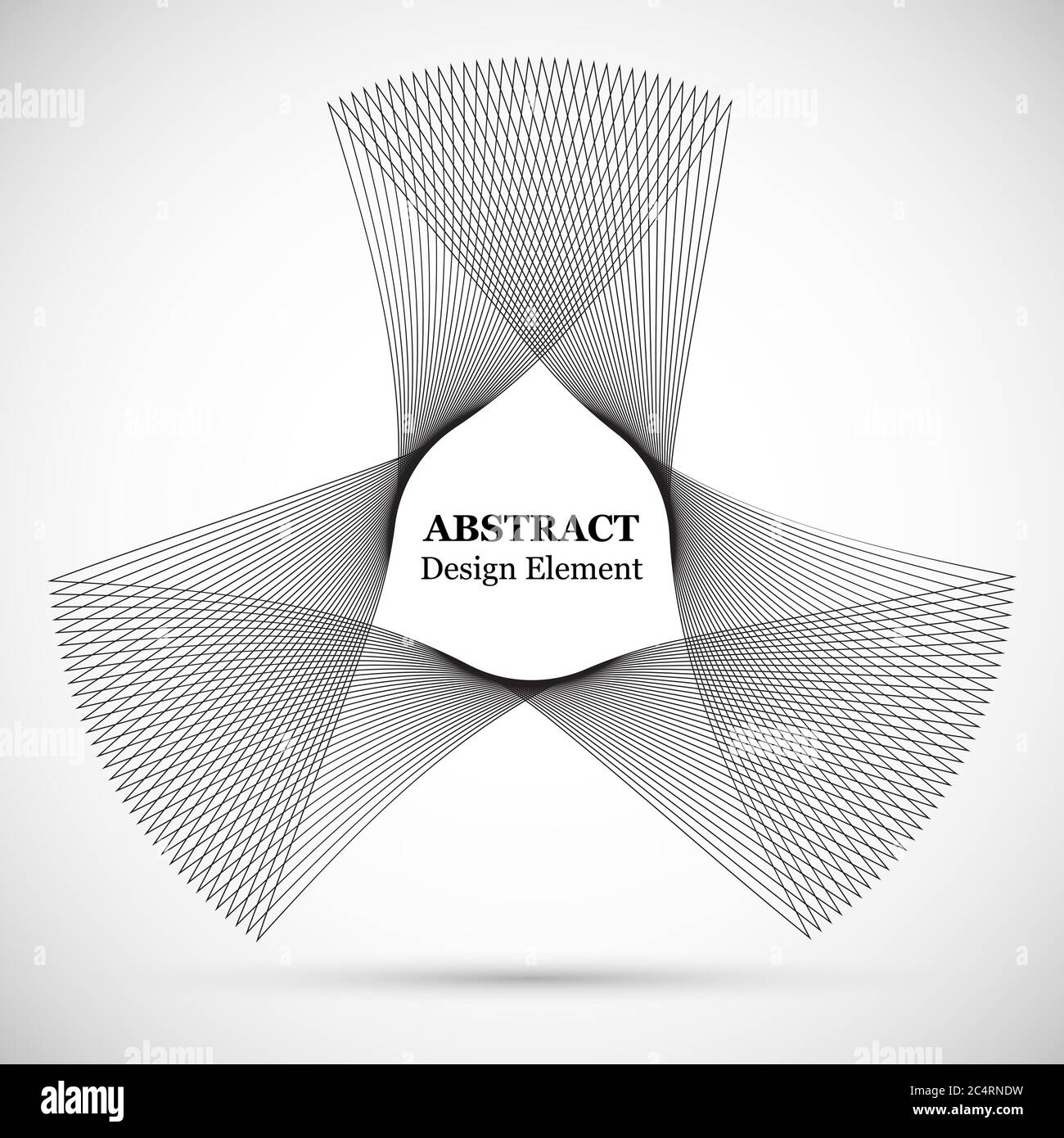 Arrière-plan abstrait symétrique constitué de lignes. Motif vectoriel pour les impressions et les affiches. Elément de conception. Illustration de Vecteur