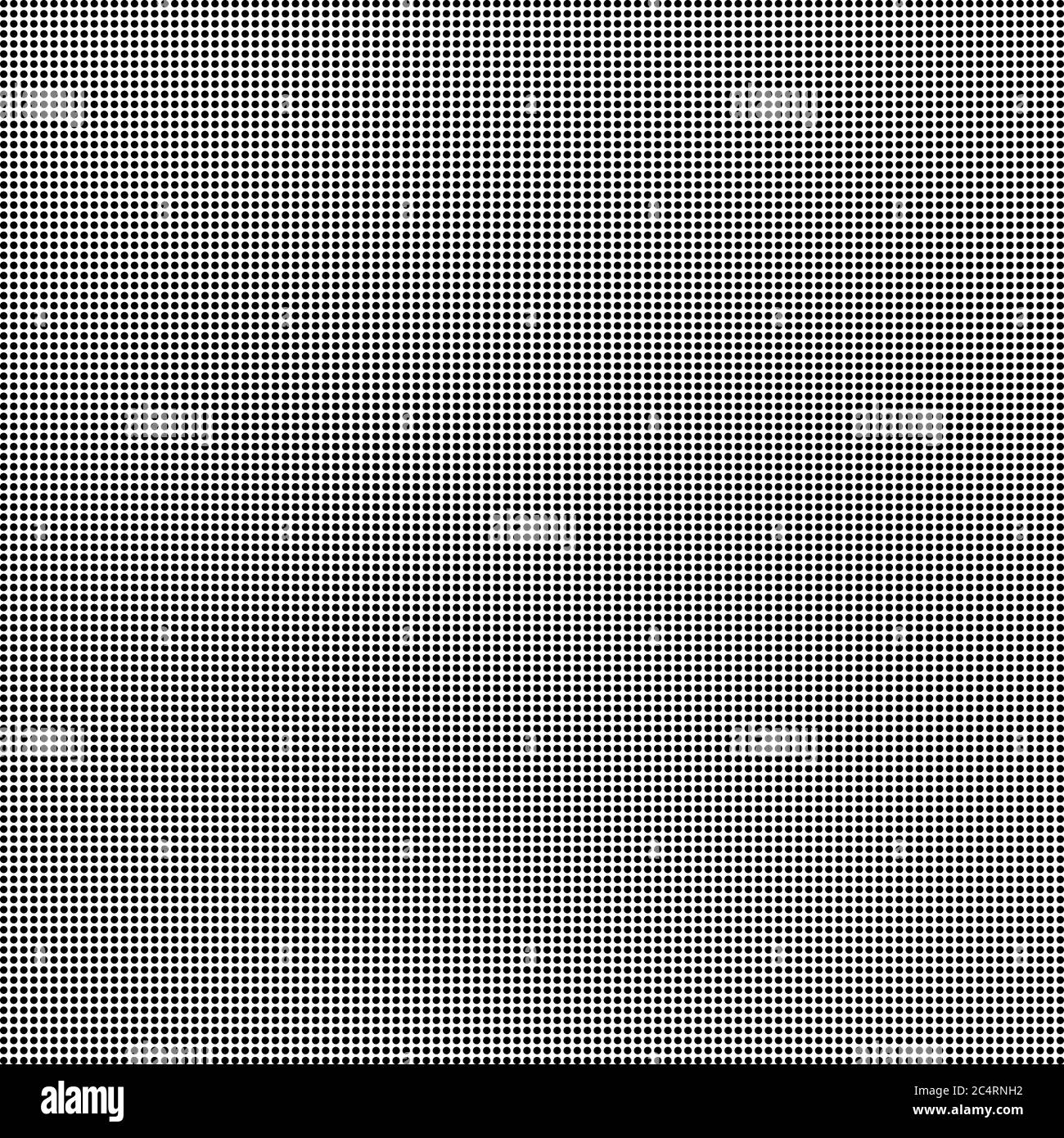 Arrière-plan en pointillés demi-tons uniformément distribués. Motif vectoriel d'effet demi-ton. Points circulaires isolés sur fond blanc. Illustration de Vecteur