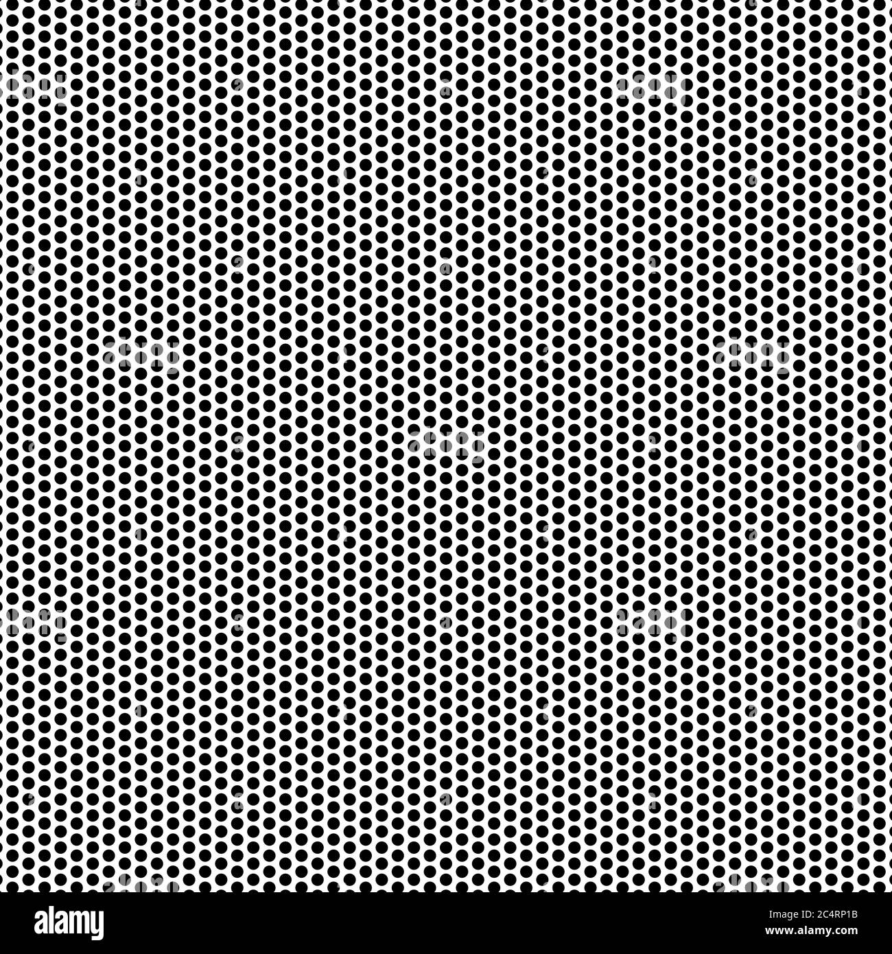 Arrière-plan en pointillés demi-tons uniformément distribués. Motif vectoriel d'effet demi-ton. Points circulaires isolés sur fond blanc. Illustration de Vecteur