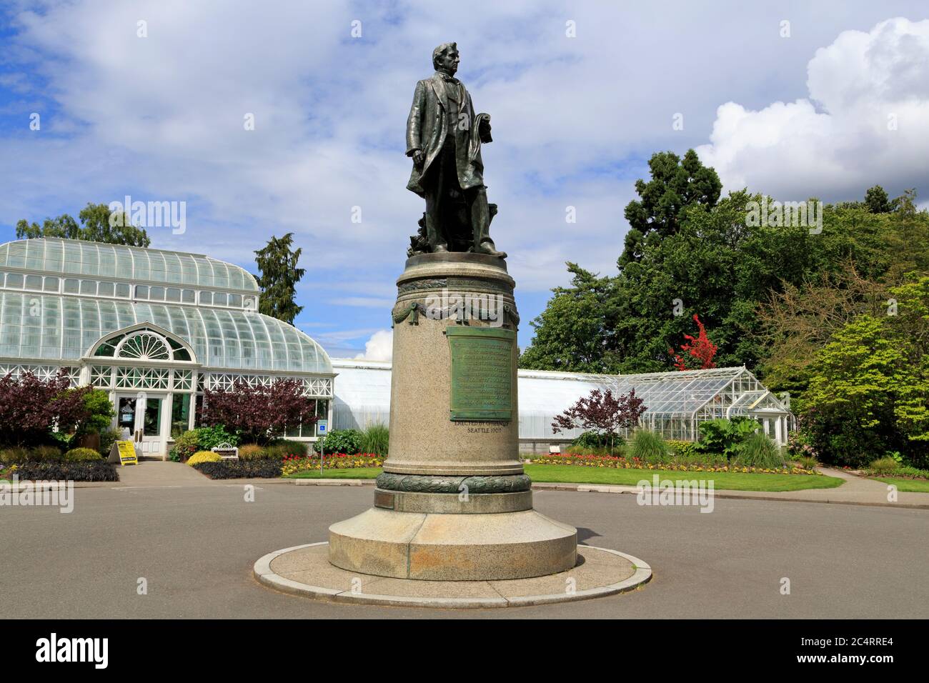 Statue de William Henry Seward dans Volunteer Park, Seattle, État de Washington, États-Unis Banque D'Images