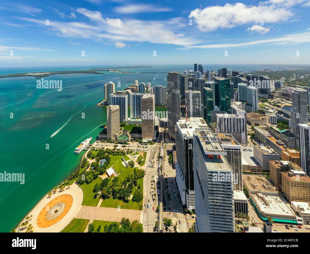 Belle photo aérienne Miami 2020 Banque D'Images