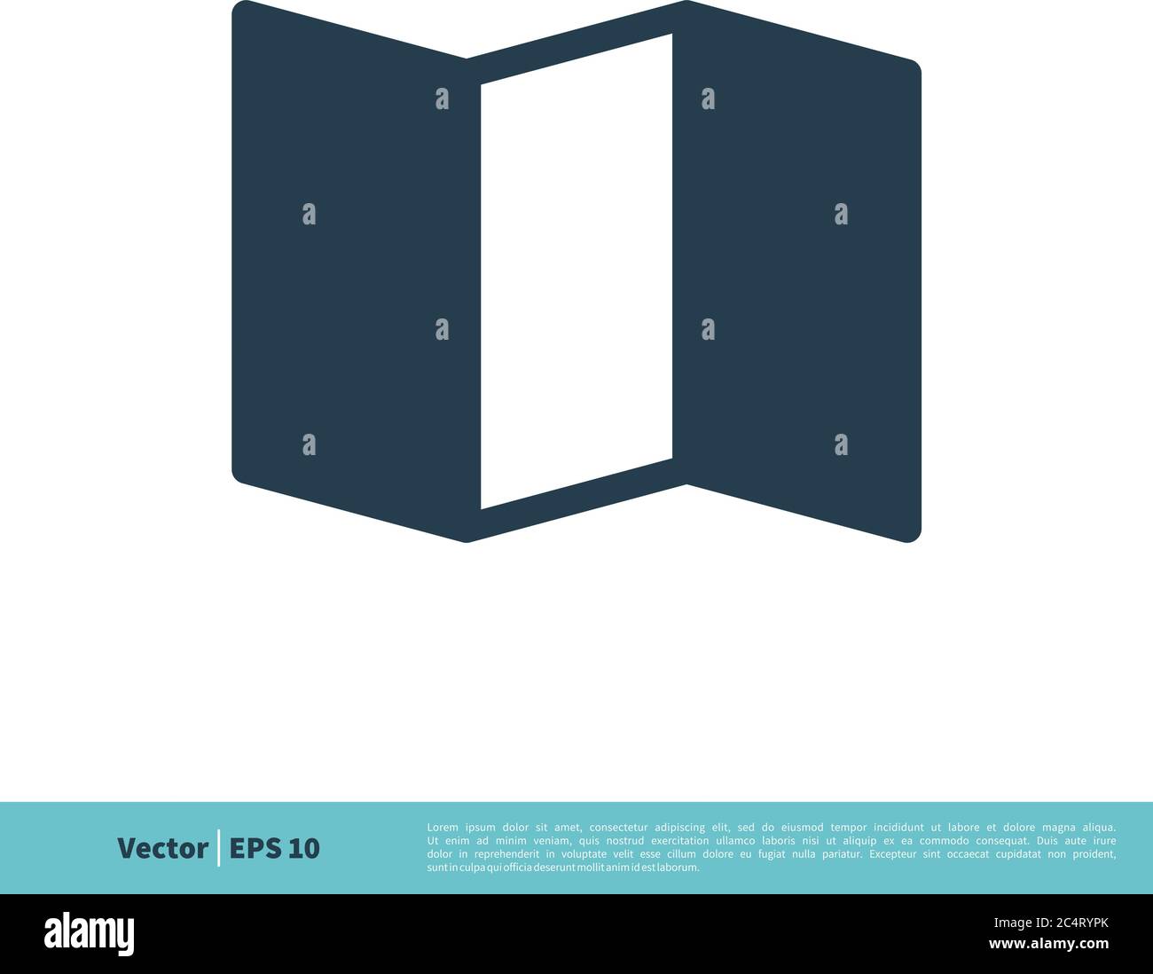 Brochure papier icône modèle de logo vectoriel conception d'illustration. Vecteur EPS 10. Illustration de Vecteur