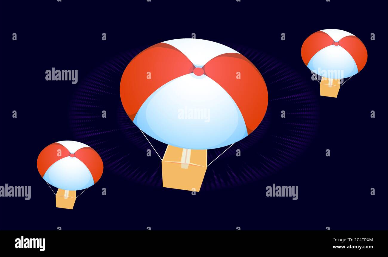 design textile numérique de ballon d'air chaud sur des fonds abstraits Illustration de Vecteur