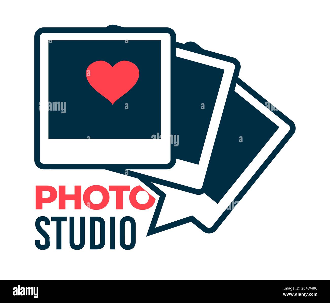 Services de photographe studio photo logotype, vecteur d'icône isolé Illustration de Vecteur