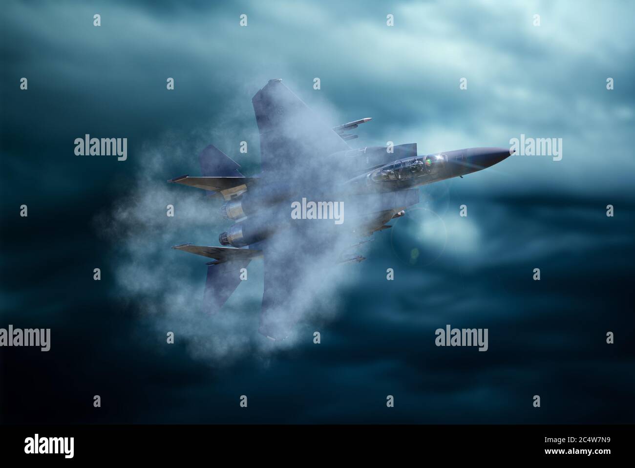 USAF F-15 Strike Eagle - image composite Banque D'Images