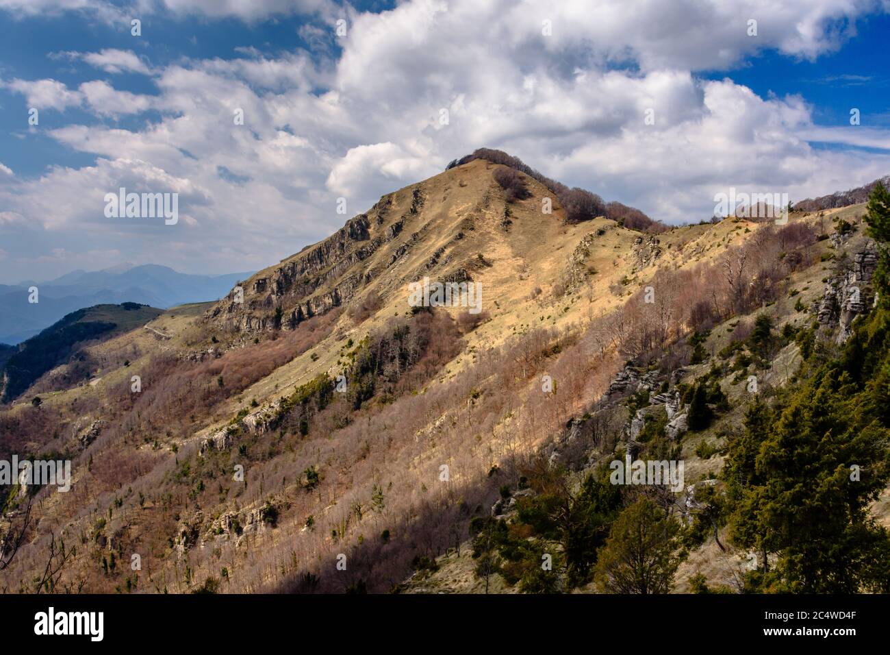 Pic de Comanegra - (montagnes Alta Garrotxa, Catalogne, Espagne) Banque D'Images