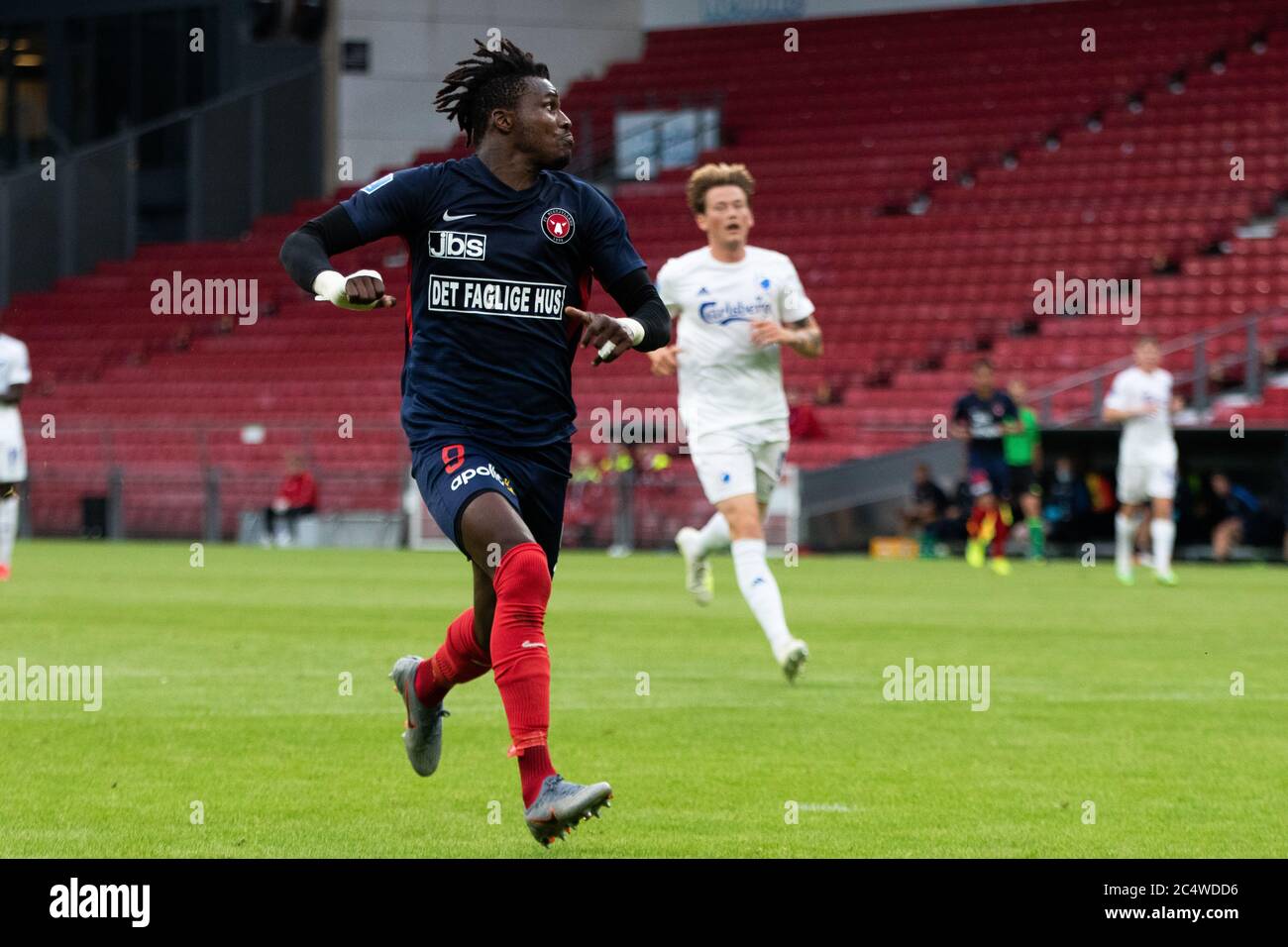 Copenhague, Danemark. 28 juin 2020. Le Klque (9) du FC Midtjylland vu pendant le match 3F Superliga entre le FC Copenhague et le FC Midtjylland à Telia Parken. (Crédit photo : Gonzales photo/Alamy Live News Banque D'Images