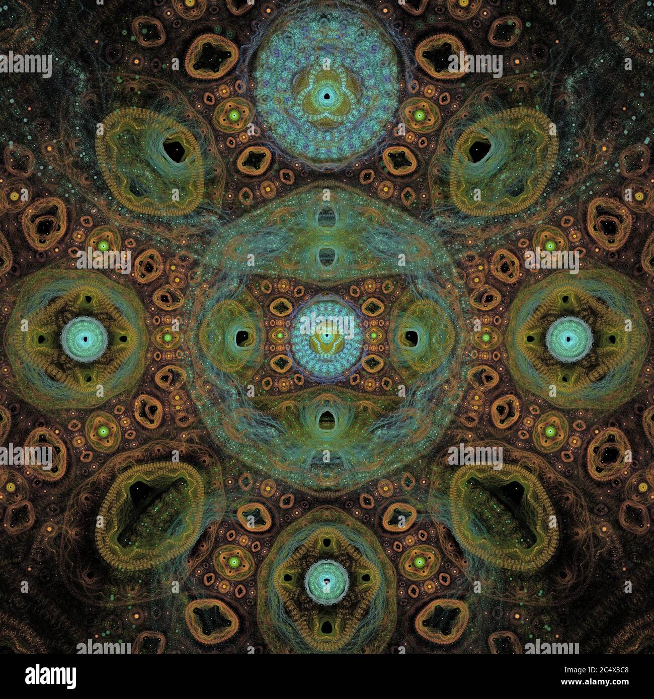 Art fractal géométrique Banque D'Images