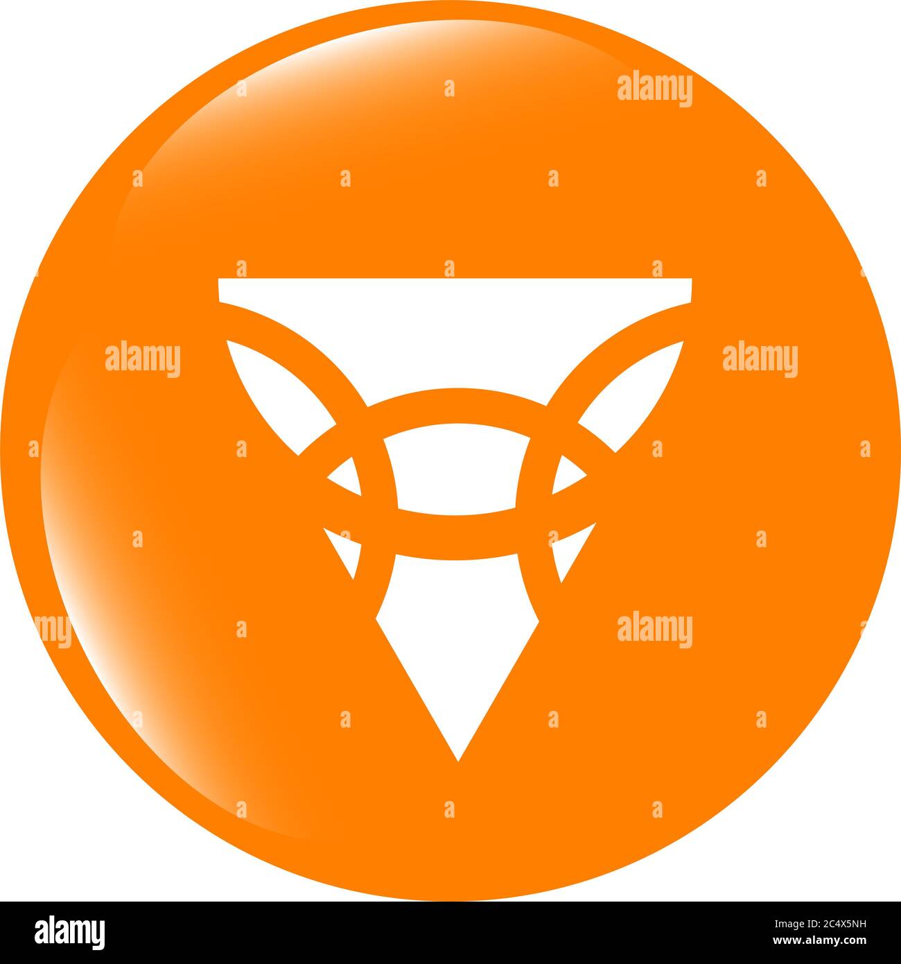 Crayon sur l'icône web, bouton web isolé sur fond blanc Banque D'Images