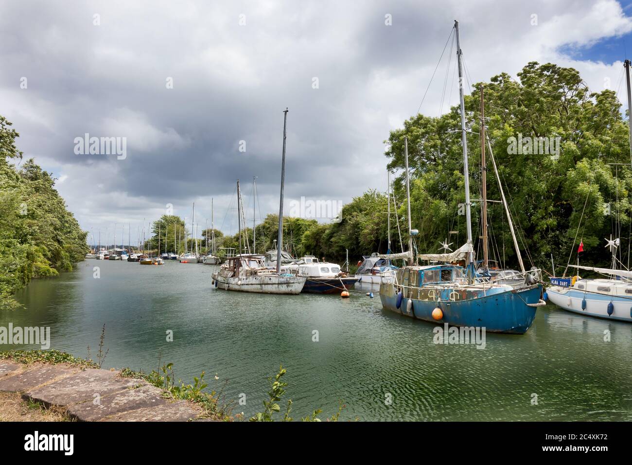 Lydney Harbour, Gloucestershire, avant la régénération 2020. Banque D'Images