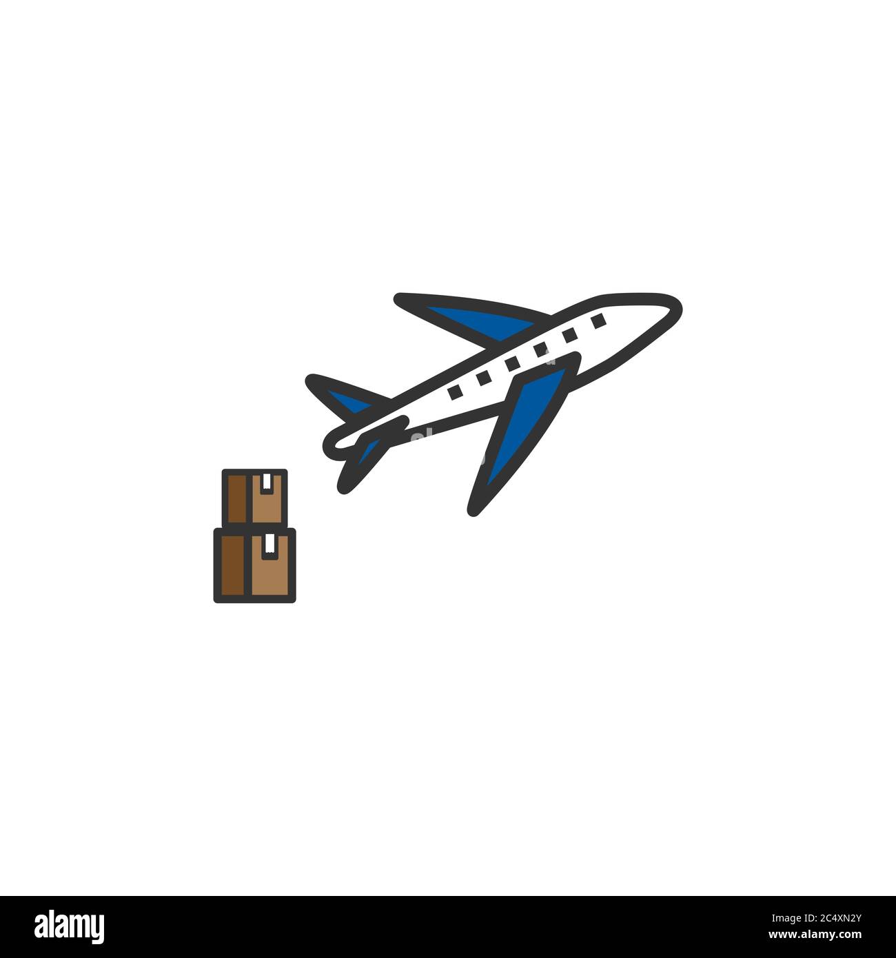 illustration du modèle de conception de vecteur d'expédition aérienne Illustration de Vecteur