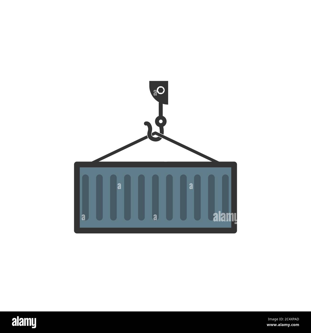 illustration du modèle de conception de vecteur de conteneur Illustration de Vecteur