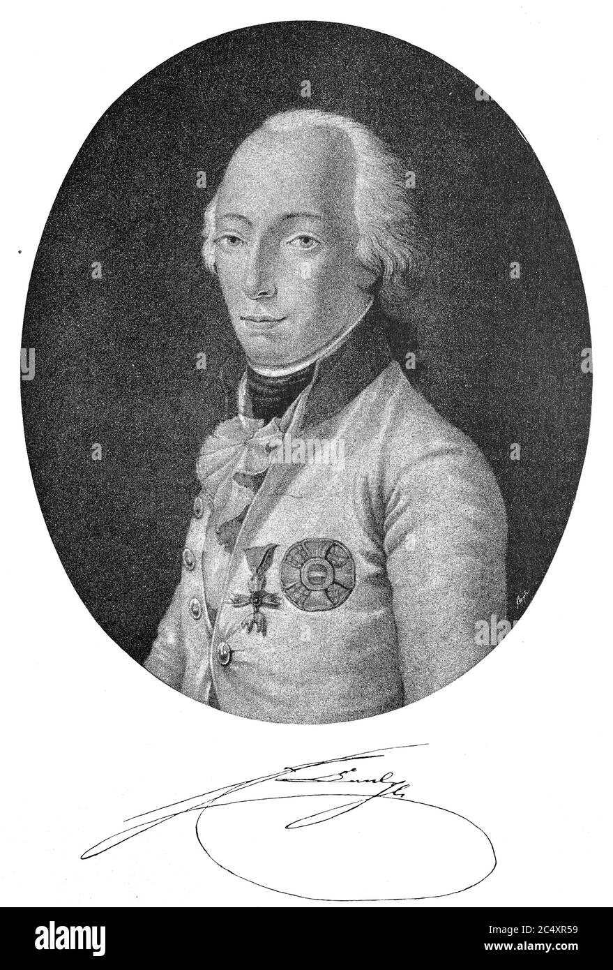 L'archiduc Carl Ludwig Johann Joseph Lawrence d'Autriche, duc de Teschen, (* 5 septembre 1771; † 30 avril 1847) de la Maison de Habsbourg-Lorraine était un commandant autrichien / Erzherzog Carl Ludwig Johann Joseph Laurentius von oesterreich, Herzog von Teschen, (* 5. Septembre 1771; † 30. Avril 1847) aus dem Haus Habsburg-Lothringen war ein oesterreichischer Feldherr' Banque D'Images