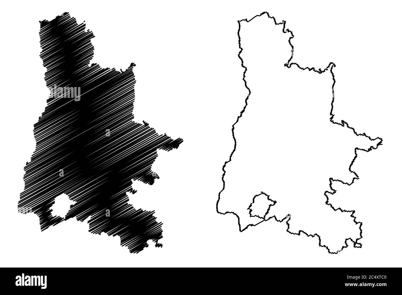 Département de Drôme (France, République française, région Auvergne-Rhône-Alpes, ARA) carte illustration vectorielle, scribble esquisse carte droma Illustration de Vecteur