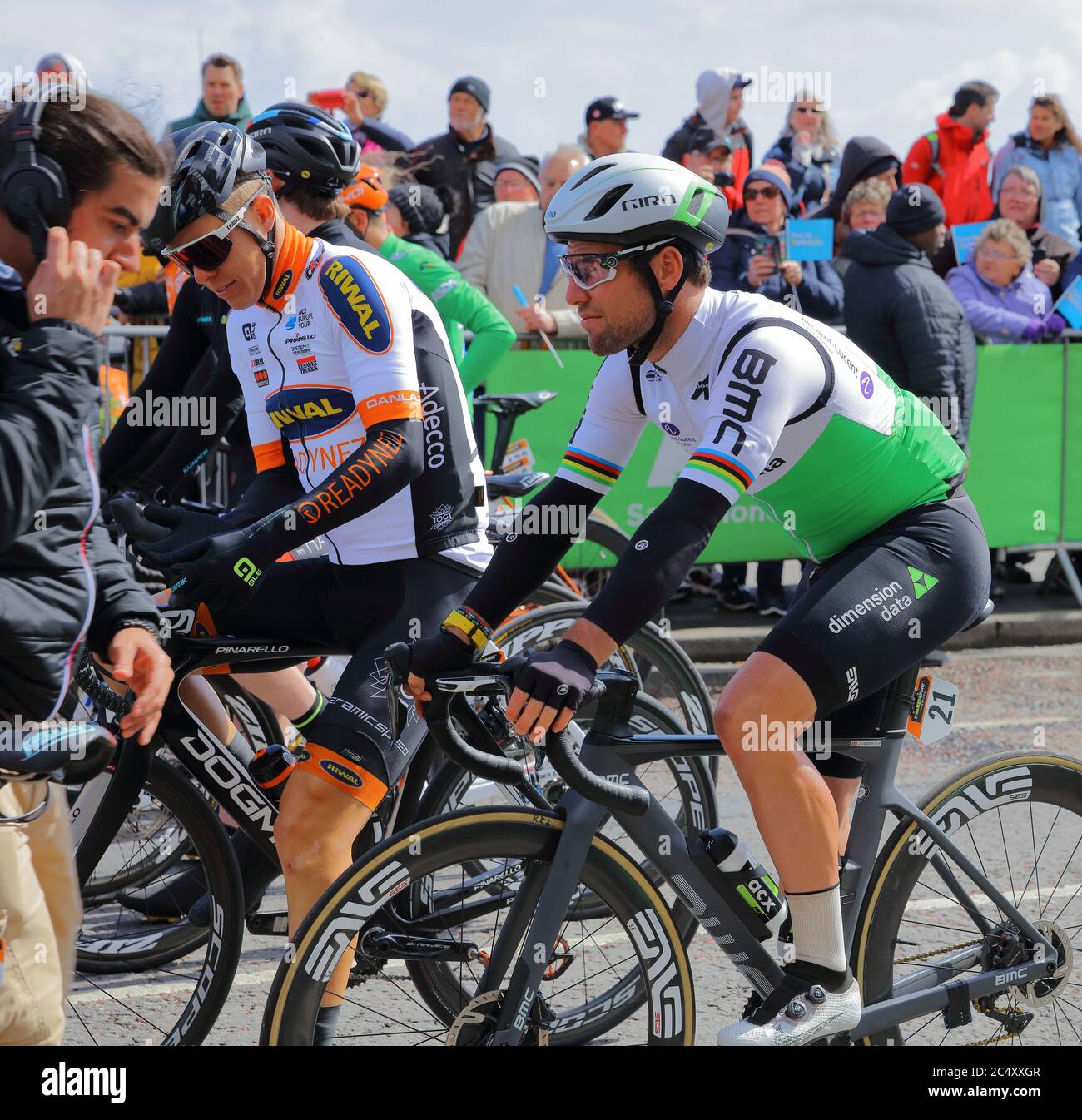 Mark Cavendish au Tour de Yorkshire, Bridlington, East Riding of Yorkshire, Royaume-Uni, le 4 2019 mai. Banque D'Images