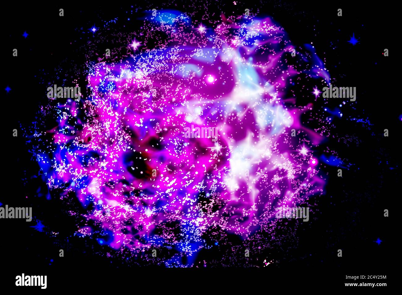 Illustration vectorielle de l'univers infini et de la voie lactée. Illustration de Vecteur