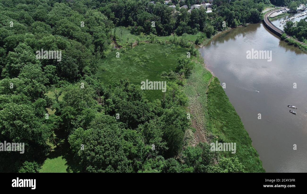 Vue aérienne du parc bonaparte Banque de photographies et d’images à