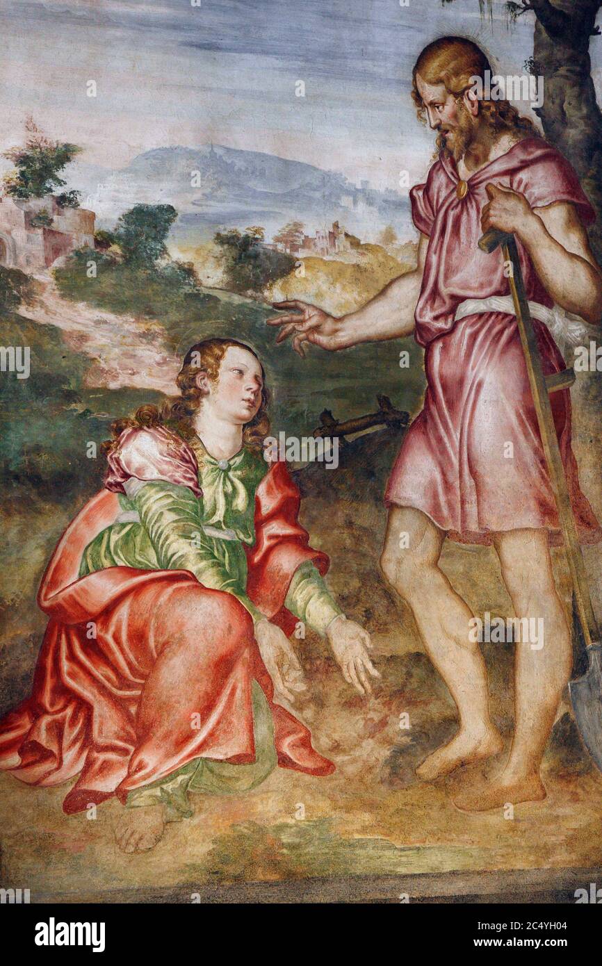 Italie Lombardie Milan - Eglise de San Maurizio al Monastero maggiore - Noli me Tangere Banque D'Images