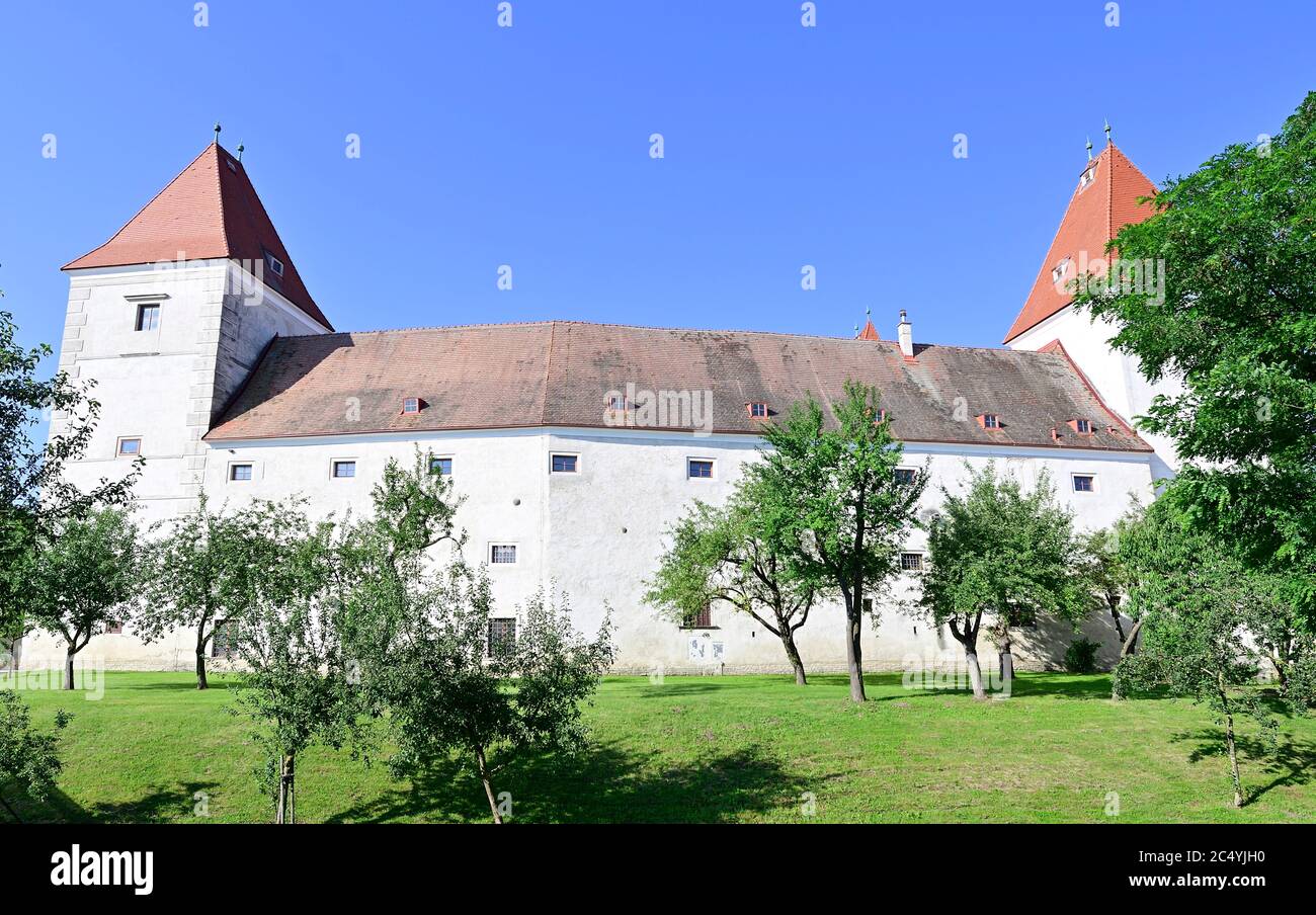 Basse-Autriche, Autriche. Le château d'Orth est situé à Orth, sur le Danube, en Basse-Autriche Banque D'Images