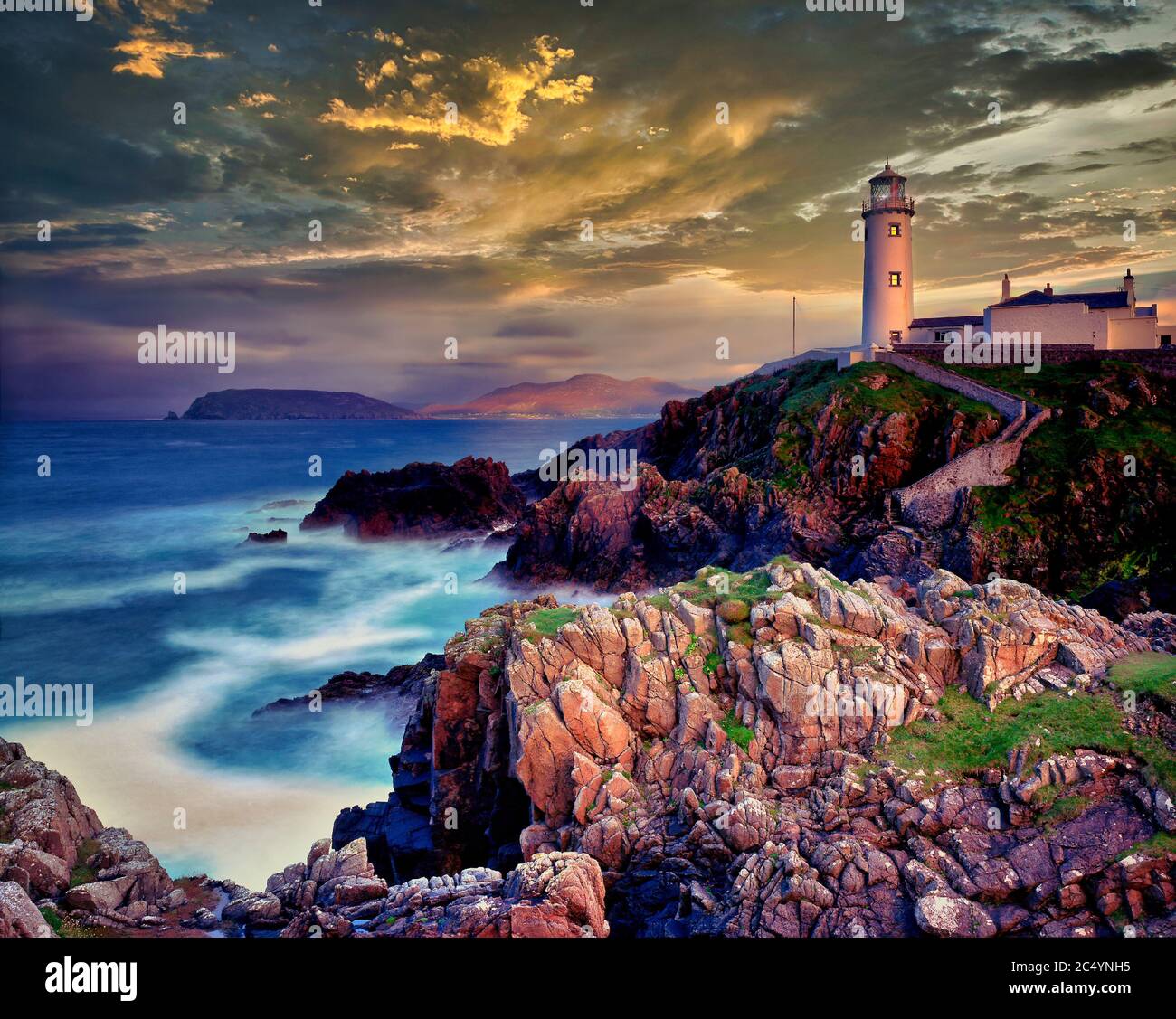 IE - CO.DONEGAL : Fanad Head Lighthouse Banque D'Images
