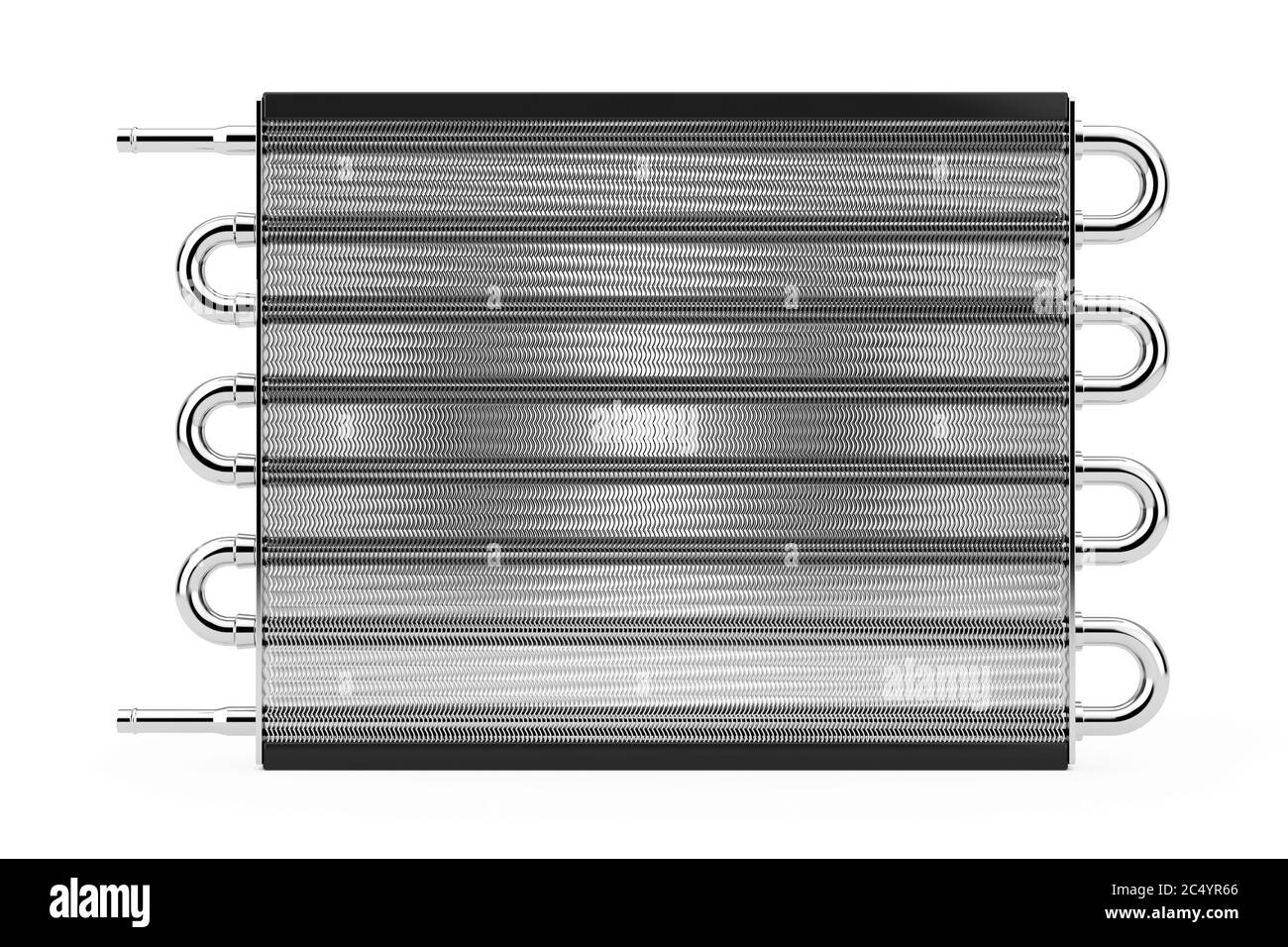 Radiateur de voiture Honeycomb sur fond blanc. Rendu 3d. Banque D'Images