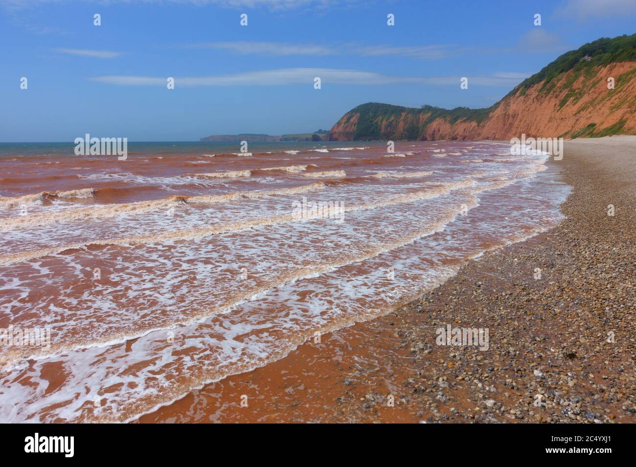 Plage d'échelle de Jacob, Sidmouth East Devon, Angleterre, Royaume-Uni Banque D'Images