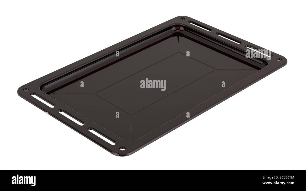 Plaque à biscuits, bac d'égouttement. Rendu 3D isolé sur fond blanc Banque D'Images