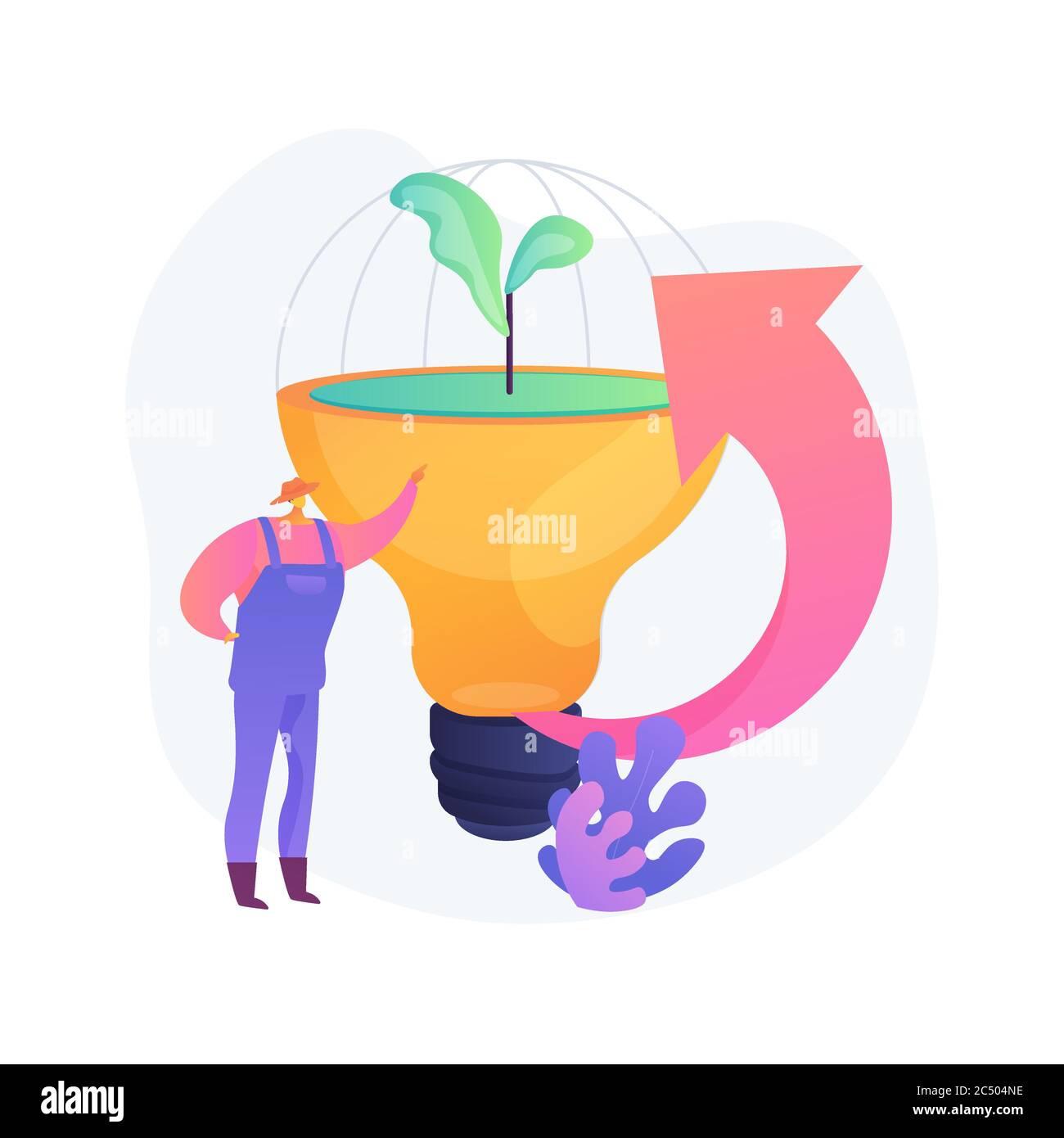 Agriculture régénératrice résumé concept illustration vectorielle. Illustration de Vecteur