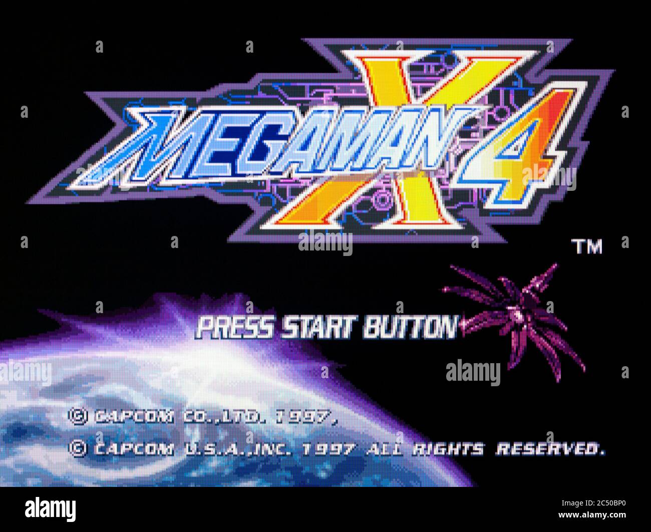 Megaman X4 - Sony PlayStation 1 PS1 PSX - usage éditorial uniquement Banque D'Images