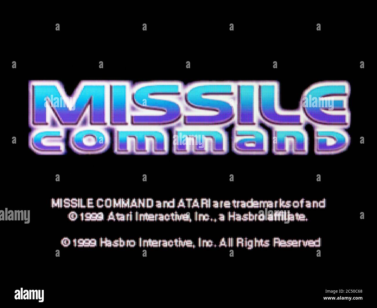 Missile Command - Sony PlayStation 1 PS1 PSX - usage éditorial uniquement Banque D'Images