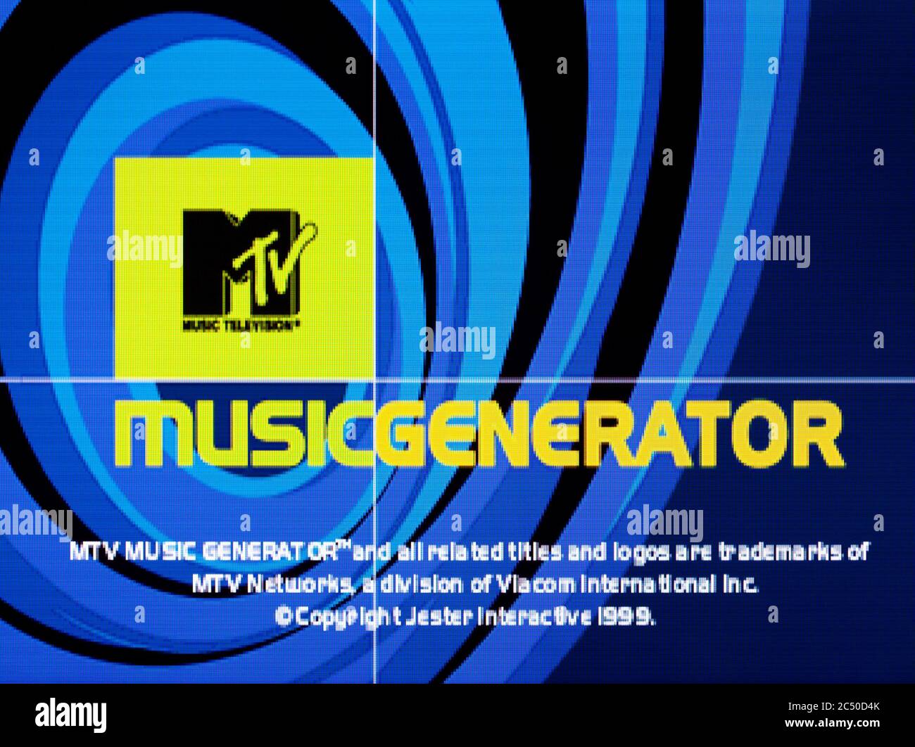 MTV Music Generator - Sony PlayStation 1 PS1 PSX - usage éditorial uniquement Banque D'Images