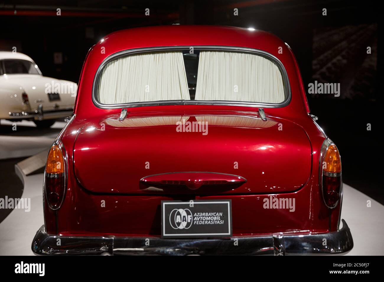 Moskvich 407 (1963). Fabriqué en URSS. Voiture rétro en exposition. Exposition de voitures classiques - Centre Heydar Aliyev, Bakou, Azerbaïdjan - 26,04,2017 Banque D'Images