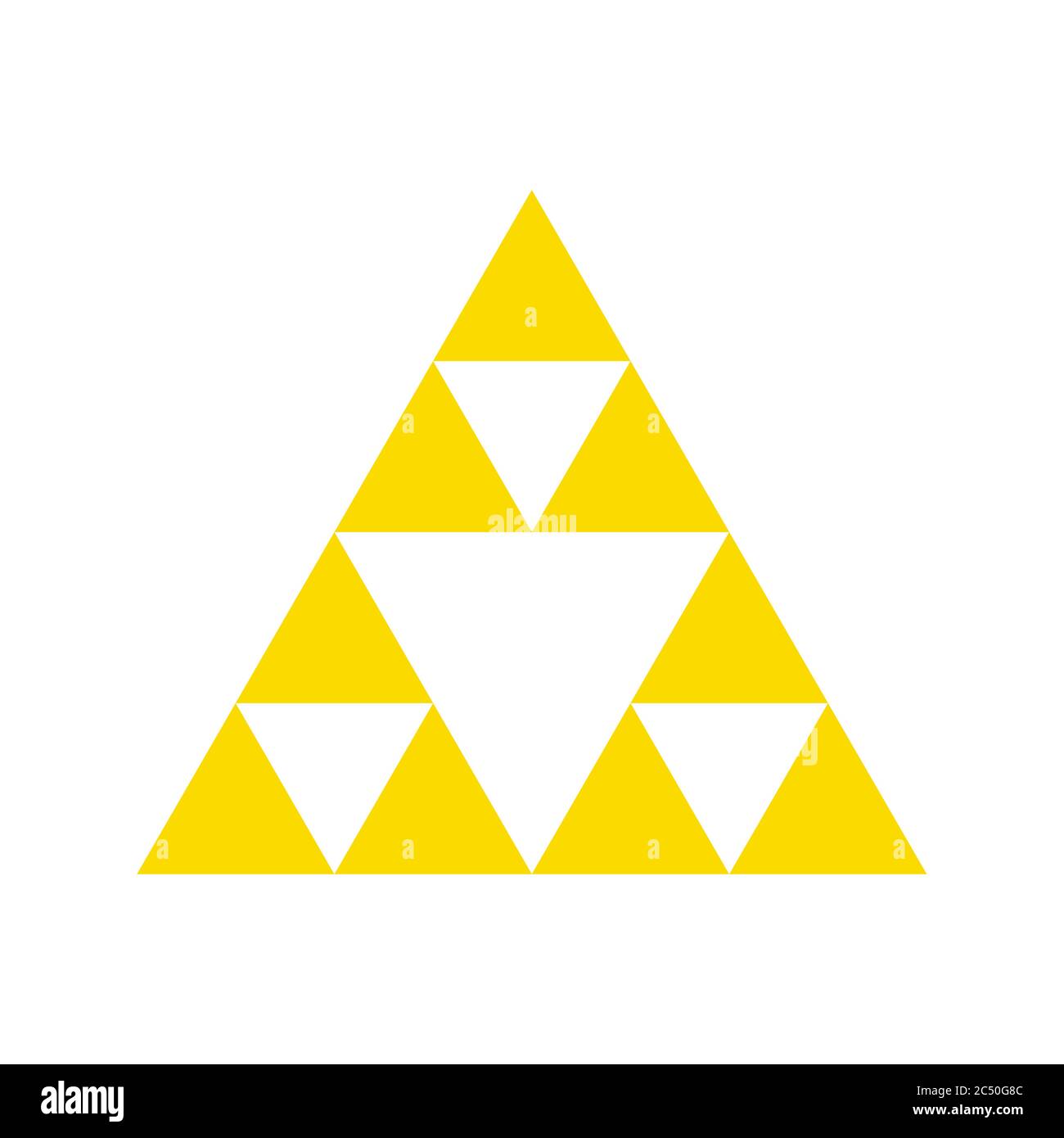 Symbole de puissance triangle géométrique Golden triforce. Pour le motif  poster ou t-shirt Image Vectorielle Stock - Alamy