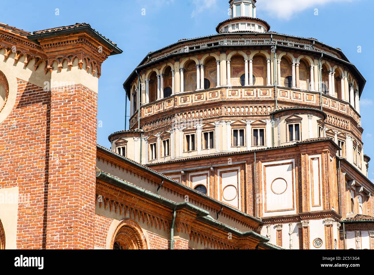 Eglise Santa Maria delle Grazie à Milan, Italie. La maison de la « Cène ». Banque D'Images