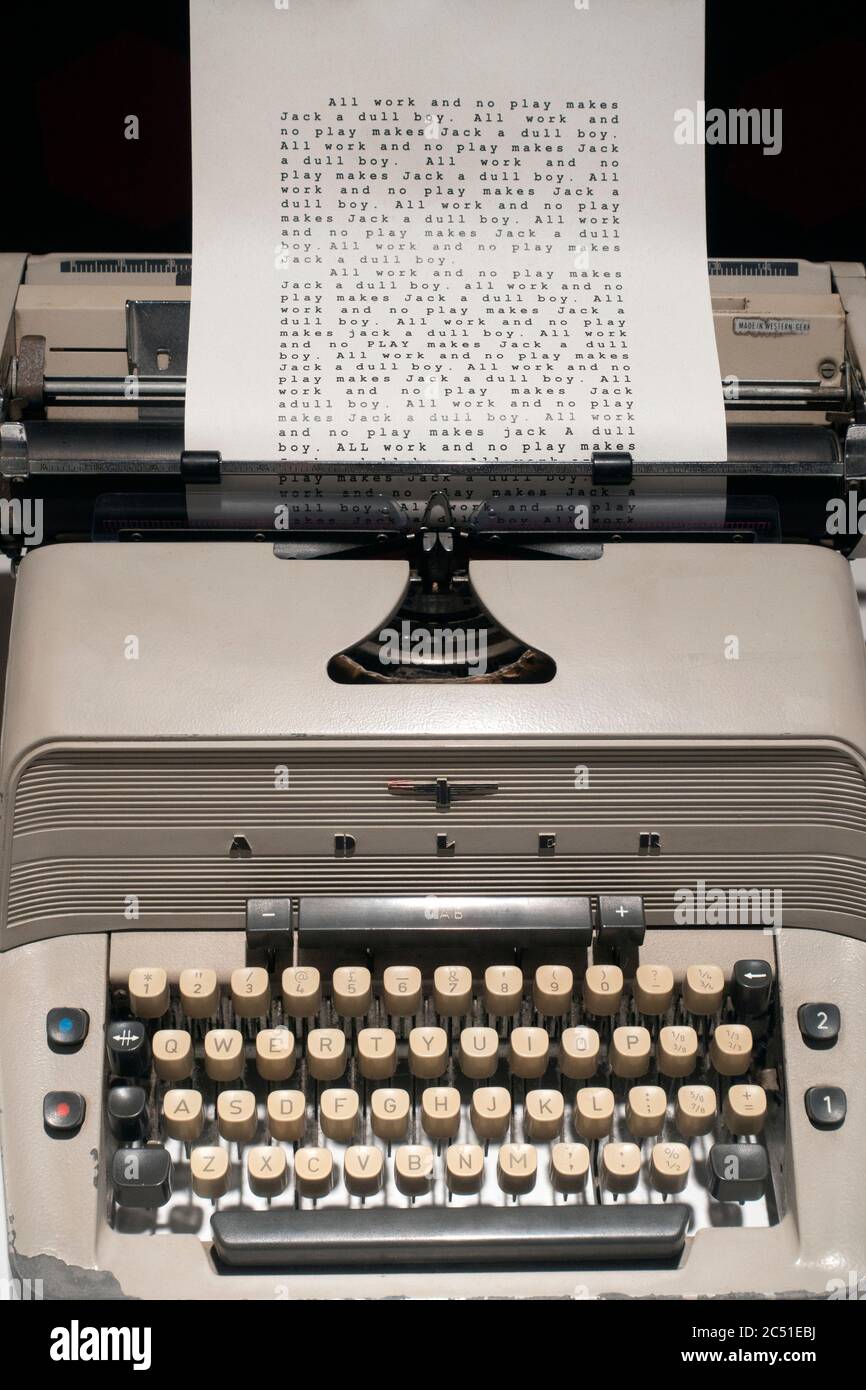 Exposition du musée de la machine à écrire Banque de photographies et d