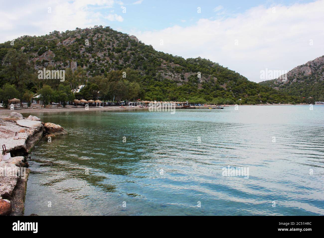 Lac Vouliagmeni près de Loutraki Grèce Banque D'Images