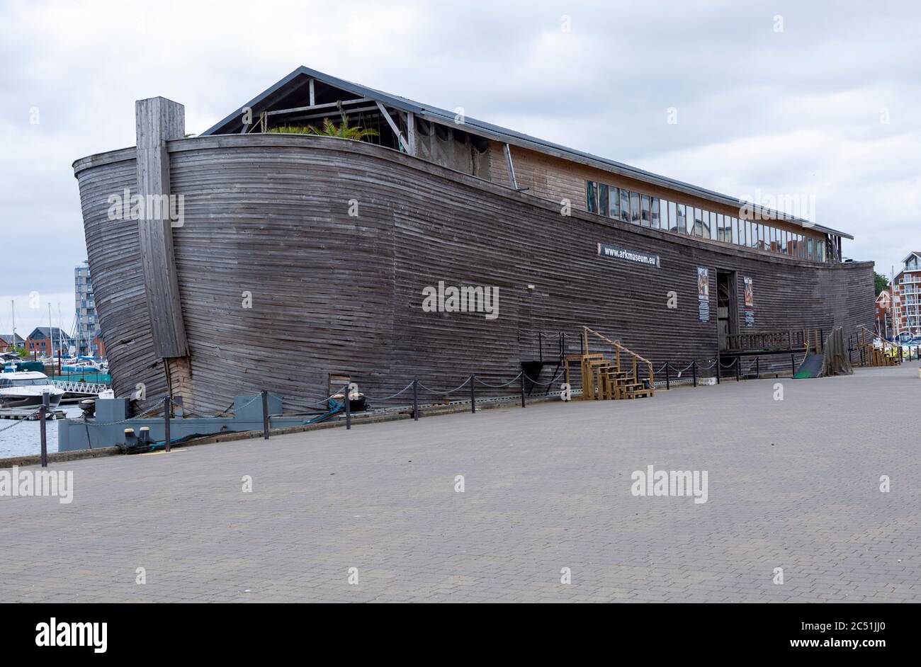 Navire flottant du musée ARK Museum dans le quai Orwell, Wet Dock, Ipswich, Suffolk, Angleterre, Royaume-Uni Banque D'Images