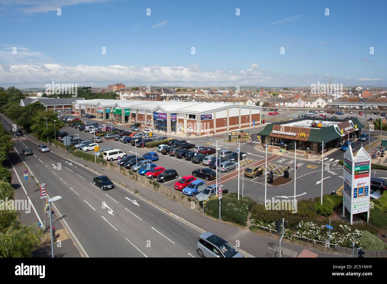 Jubilee Retail Park, Weymouth Banque D'Images