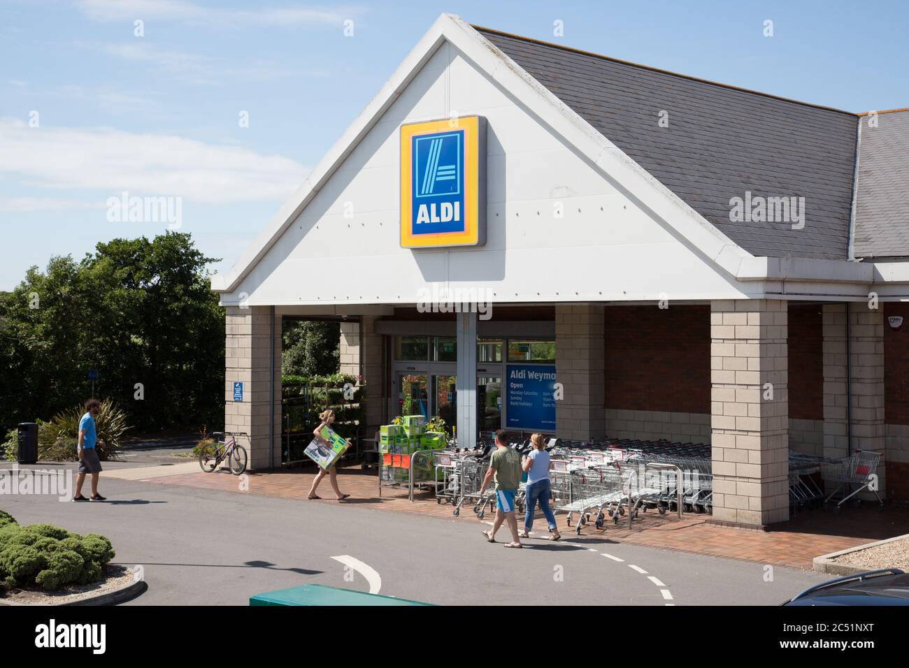 Supermarché Aldi, Jubilee Retail Park, Weymouth Banque D'Images