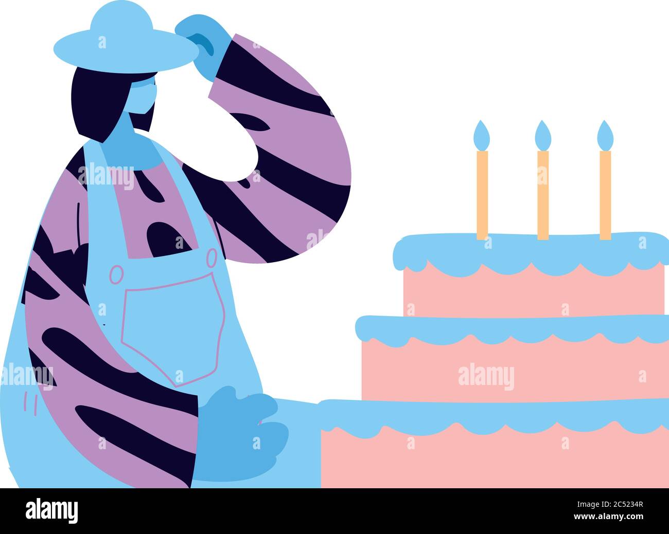 Homme Avec Masque Et Gateau D Anniversaire Vecteur Illustration Dessing Image Vectorielle Stock Alamy Homme Avec Masque Et Gateau D Anniversaire Vecteur Illustration Dessing Image Vectorielle Stock Alamy