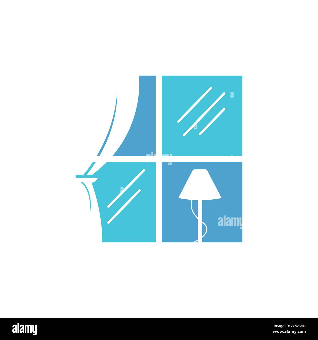 Image vectorielle de design de logo intérieur moderne et créatif. Logo intérieur Home image vectorielle. Idées et inspiration Illustration de Vecteur