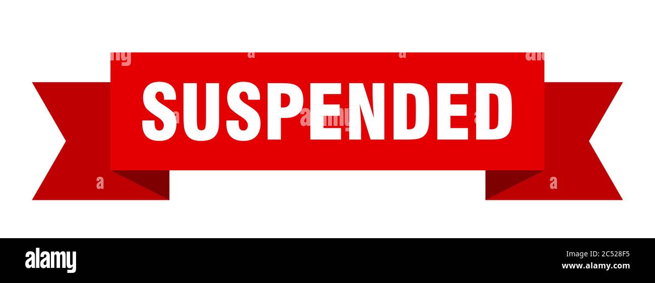 ruban suspendu. bande isolée suspendue. bannière suspendue Illustration de Vecteur