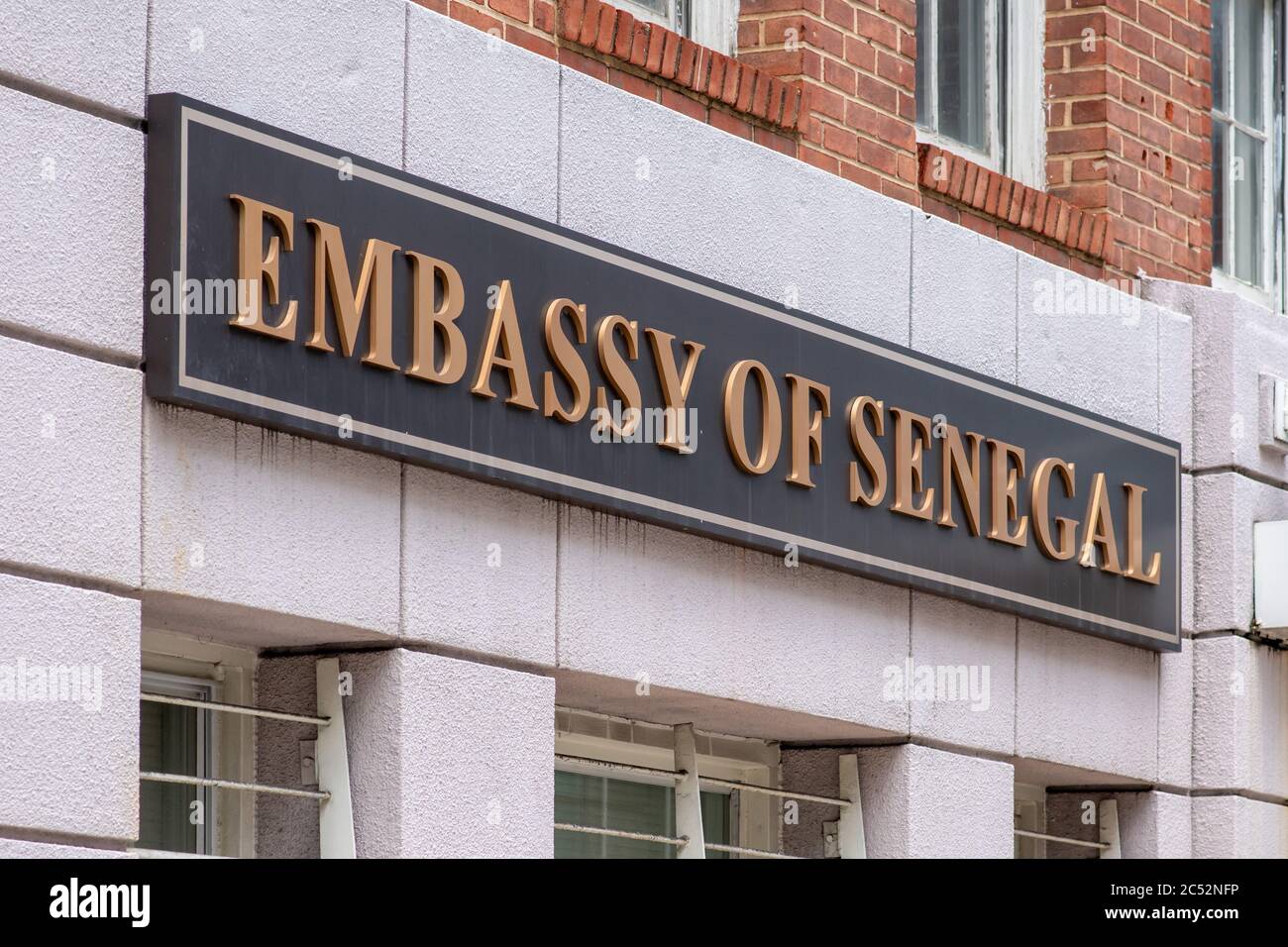 Washington, D.C., Etats-Unis - juin 19 2020 : Ambassade du Sénégal aux Etats-Unis d'Amérique. Banque D'Images