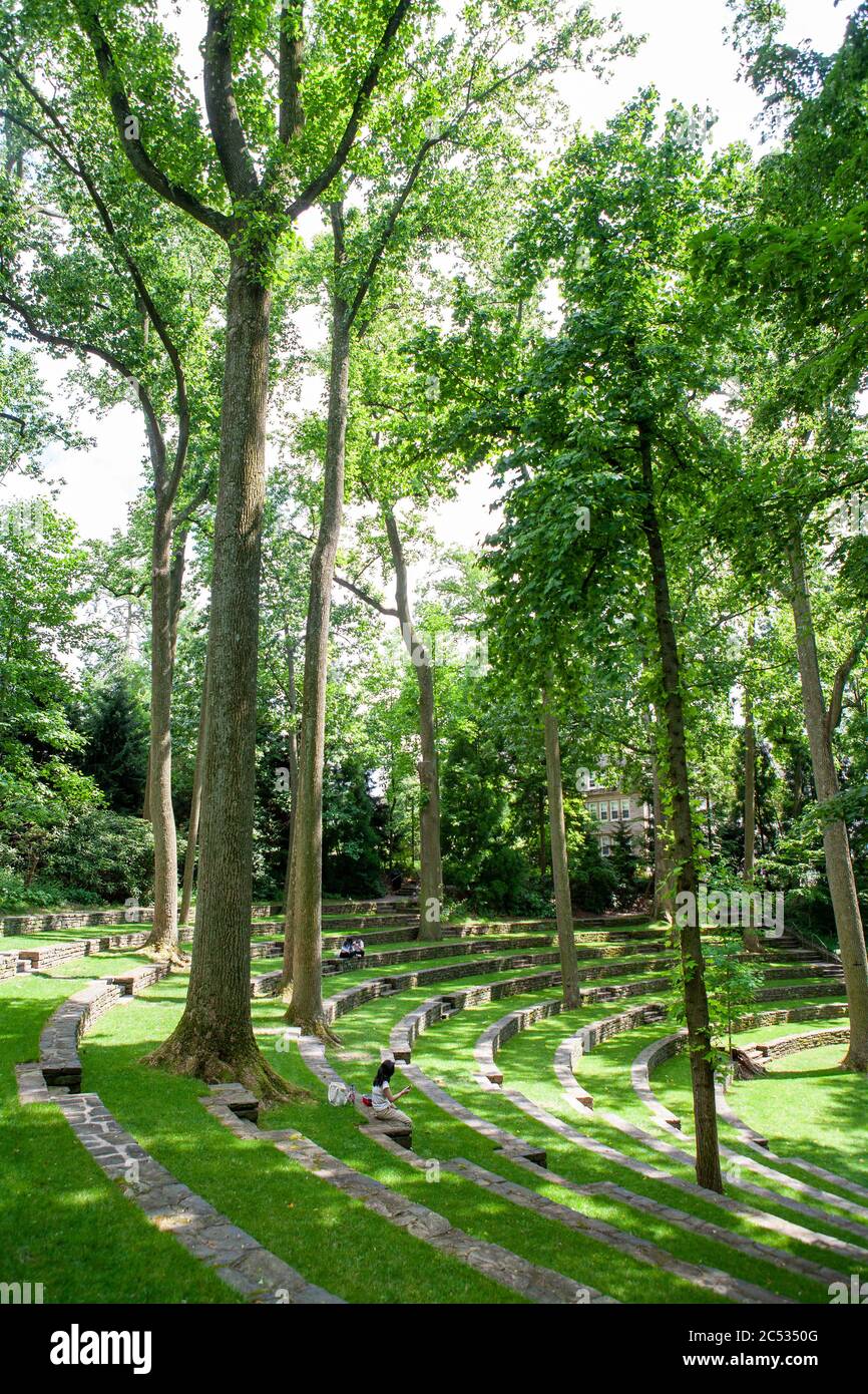 Scott Outdoor Amphitheater, Swarthmore College, Swarthmore, Pennsylvanie, États-Unis Banque D'Images